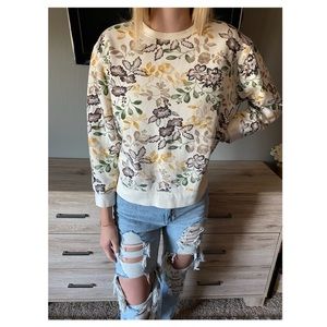 Vintage Floral Sweater